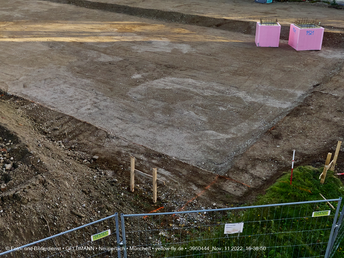 11.11.2022 - Baustelle an der Quiddestraße Haus für Kinder in Neuperlach